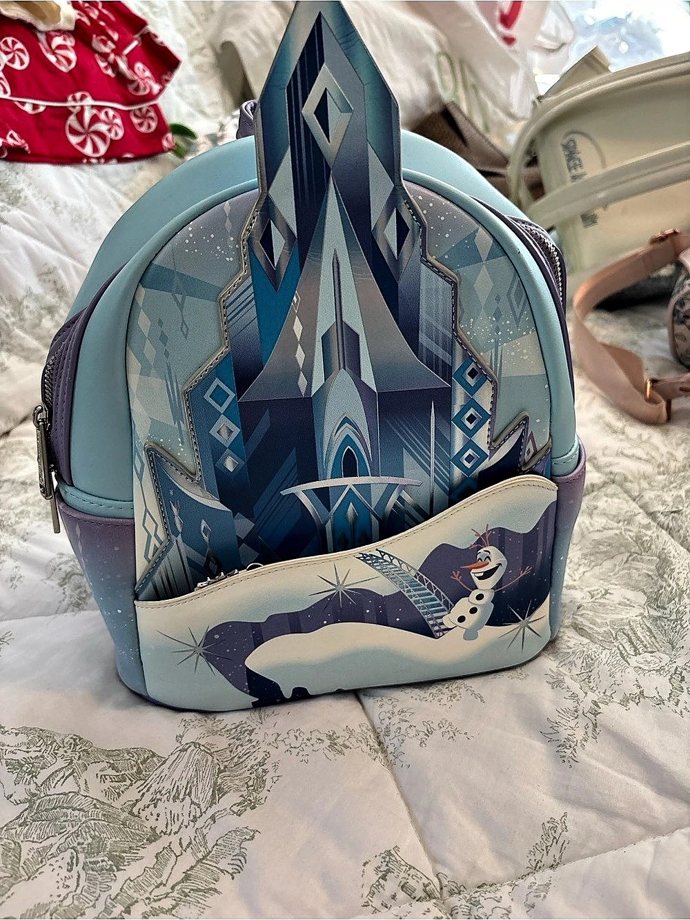 Loungefly Disney Frozen Queen Elsa Ice Castle Mini Backpack Elsa Ice Castle Mini